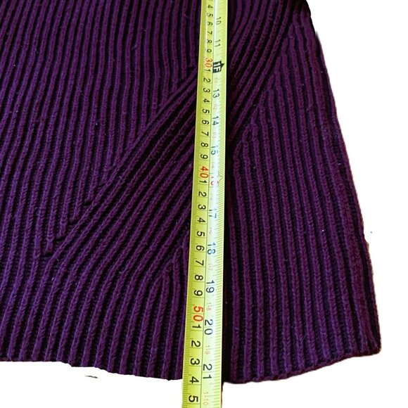 NWOT Athleta Rockland Sweater  Aubergine/ Eggplant & Black textured, ribbed S - Picture 10 of 10